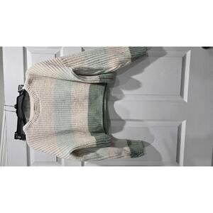 Cozy Striped Cropped Sweater by Cupcake Clothing Ltd